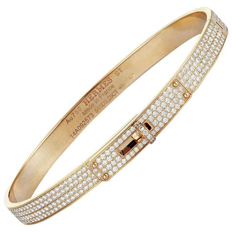 hermes bracelet diamonds|Hermes kelly bracelet diamond.